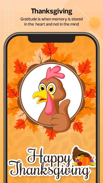 Emulate iPhone app Thanksgiving Stickers! using MyAndroid