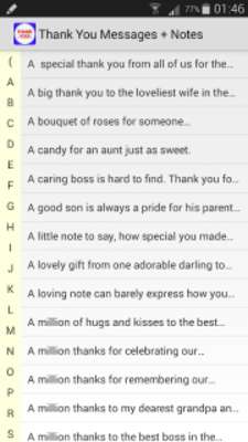 Emulate Android APK Thank You Messages + Notes Emulate Android APK Thank You Messages + Notes
