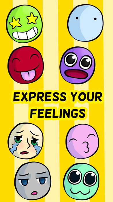 Emulate iPhone app That Feeling When Stickers using MyAndroid