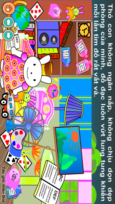 Emulate iPhone app Thỏ con ngăn nắp using MyAndroid