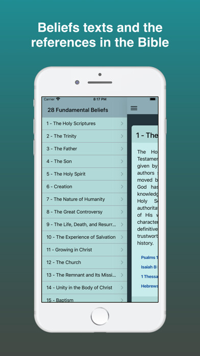 Emulate iPhone app The 28 fundamental beliefs SDA using MyAndroid Emulate iPhone app The 28 fundamental beliefs SDA using MyAndroid