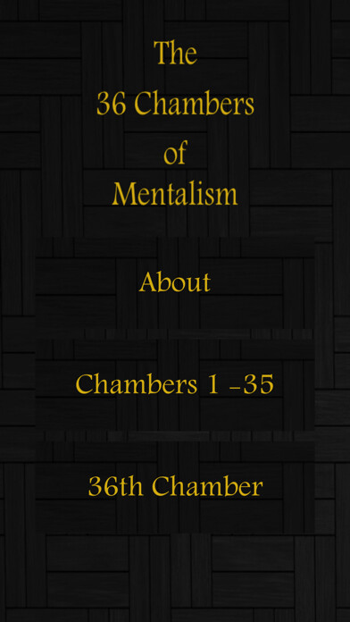 Emulate iPhone app The 36 Chambers of Mentalism using MyAndroid