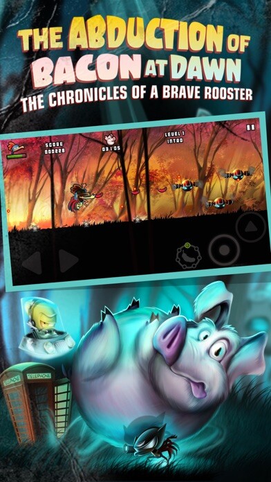 Emulate iPhone app The Abduction of Bacon at Dawn, the Chronicles of a Brave Rooster using MyAndroid Emulate iPhone app The Abduction of Bacon at Dawn, the Chronicles of a Brave Rooster using MyAndroid