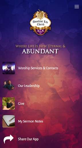 Run android online APK The Abundant Life Church from MyAndroid or emulate The Abundant Life Church using MyAndroid Run android online APK The Abundant Life Church from MyAndroid or emulate The Abundant Life Church using MyAndroid