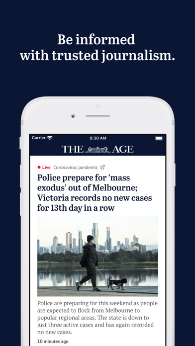 Emulate iPhone app The Age using MyAndroid Emulate iPhone app The Age using MyAndroid