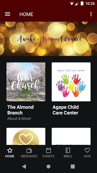 Emulate iPhone app The Almond Branch using MyAndroid