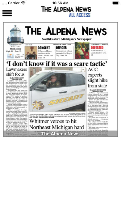 Emulate iPhone app The Alpena News All Access using MyAndroid Emulate iPhone app The Alpena News All Access using MyAndroid