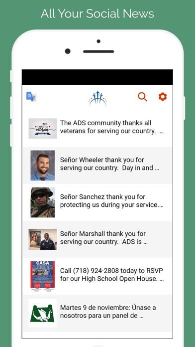 Emulate iPhone app The American Dream School using MyAndroid