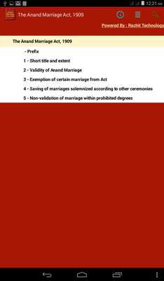 Emulate Android APK The Anand Marriage Act 1909