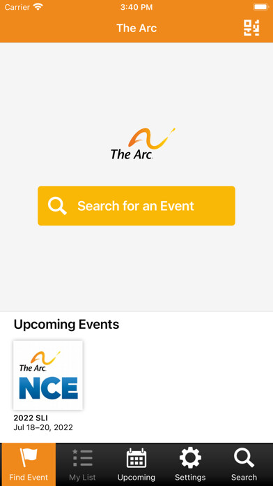 Emulate iPhone app The Arc Events using MyAndroid
