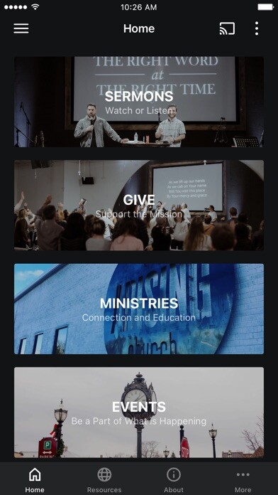 Emulate iPhone app The Arising Church using MyAndroid Emulate iPhone app The Arising Church using MyAndroid