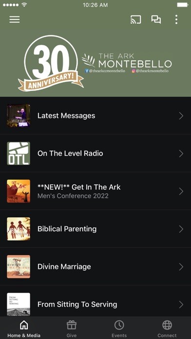Emulate iPhone app The Ark Montebello using MyAndroid