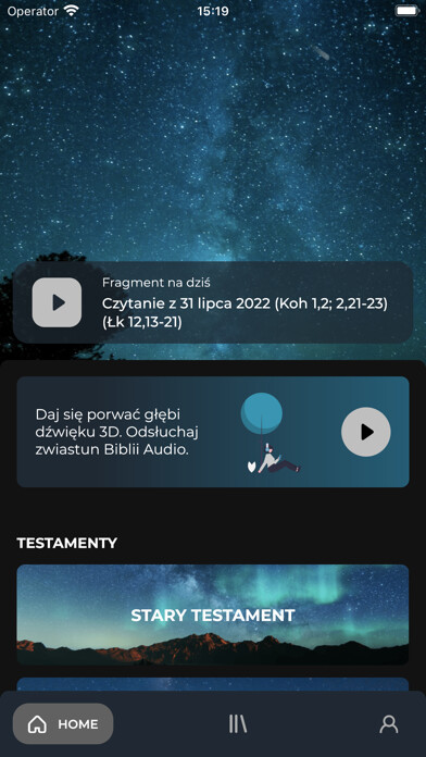 Emulate iPhone app The AudioBible Superproduction using MyAndroid