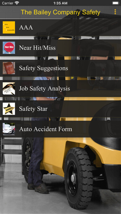 Emulate iPhone app The Bailey Company Safety using MyAndroid Emulate iPhone app The Bailey Company Safety using MyAndroid