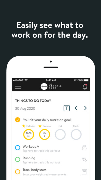 Emulate iPhone app The Barbell Base using MyAndroid