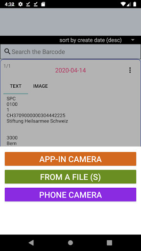 Emulate Android APK The Barcode Book and Scanner
