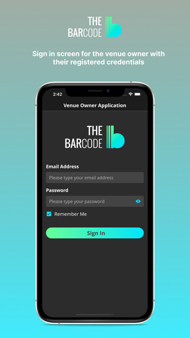 Emulate iPhone app TheBarcode - Venue using MyAndroid