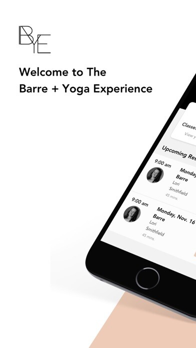 Emulate iPhone app The Barre and Yoga Experience using MyAndroid