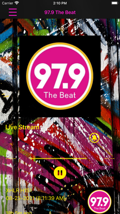 Emulate iPhone app The Beat 97.9 using MyAndroid