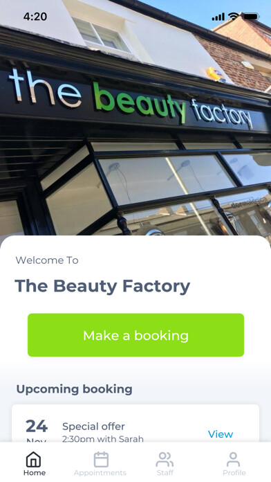 Emulate iPhone app The Beauty Factory using MyAndroid Emulate iPhone app The Beauty Factory using MyAndroid