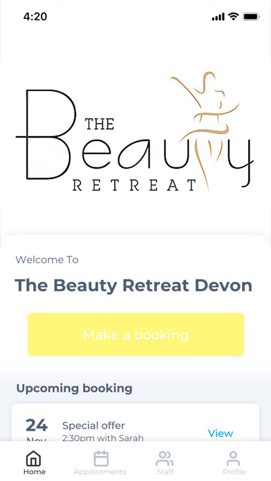 Emulate iPhone app The Beauty Retreat Devon using MyAndroid Emulate iPhone app The Beauty Retreat Devon using MyAndroid