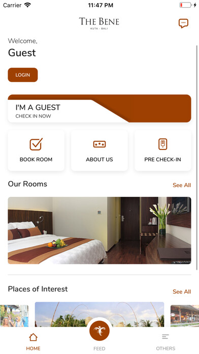 Emulate iPhone app The Bene Hotel by Astadala using MyAndroid