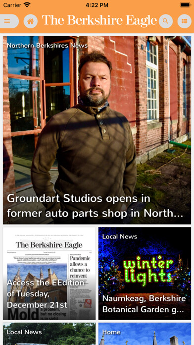Emulate iPhone app The Berkshire Eagle using MyAndroid Emulate iPhone app The Berkshire Eagle using MyAndroid