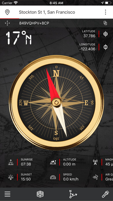 Emulate iPhone app The Best Compass+ using MyAndroid Emulate iPhone app The Best Compass+ using MyAndroid