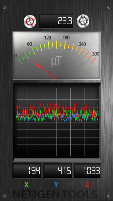 Emulate iPhone app The Best Metal Detector using MyAndroid