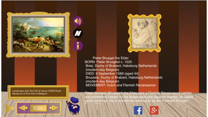 Emulate iPhone app The Best Painters using MyAndroid