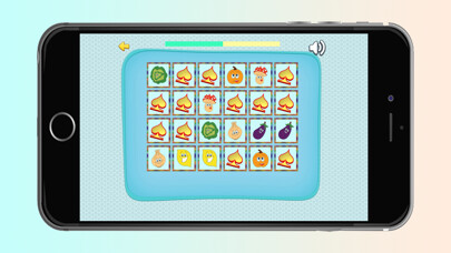 Emulate iPhone app The Best Photo Matching Card Game Vegetable & Fruit for Kids and Toddlers Puzzle Logic Free using MyAndroid