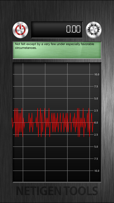 Emulate iPhone app The Best Vibration Meter using MyAndroid