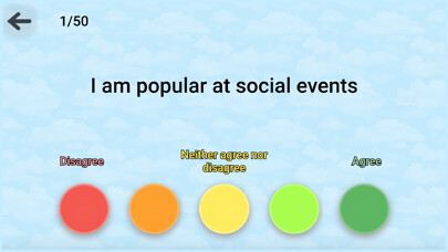 Emulate iPhone app The Big Five Personality Test using MyAndroid