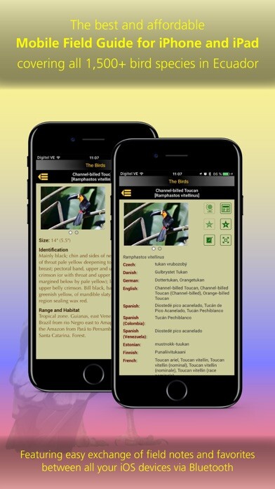 Emulate iPhone app The Birds of Ecuador using MyAndroid Emulate iPhone app The Birds of Ecuador using MyAndroid