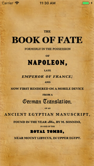 Emulate iPhone app The Book of Fate using MyAndroid Emulate iPhone app The Book of Fate using MyAndroid