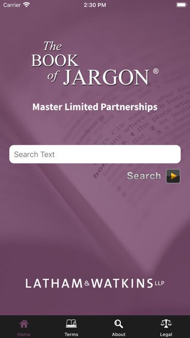 Emulate iPhone app The Book of Jargon® - MLPS using MyAndroid