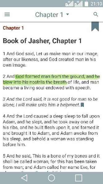 Emulate iPhone app The Book of Jasher using MyAndroid