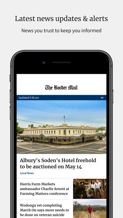 Emulate iPhone app The Border Mail using MyAndroid Emulate iPhone app The Border Mail using MyAndroid