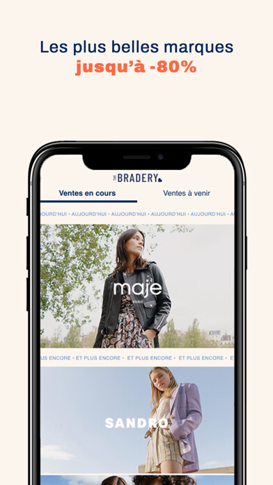 Emulate iPhone app The Bradery - Ventes privées using MyAndroid Emulate iPhone app The Bradery - Ventes privées using MyAndroid