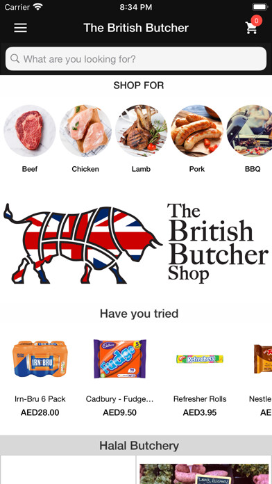 Emulate iPhone app The British Butcher using MyAndroid Emulate iPhone app The British Butcher using MyAndroid