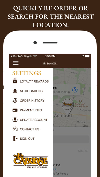 Emulate iPhone app The Caboose Market & Cafe using MyAndroid Emulate iPhone app The Caboose Market & Cafe using MyAndroid