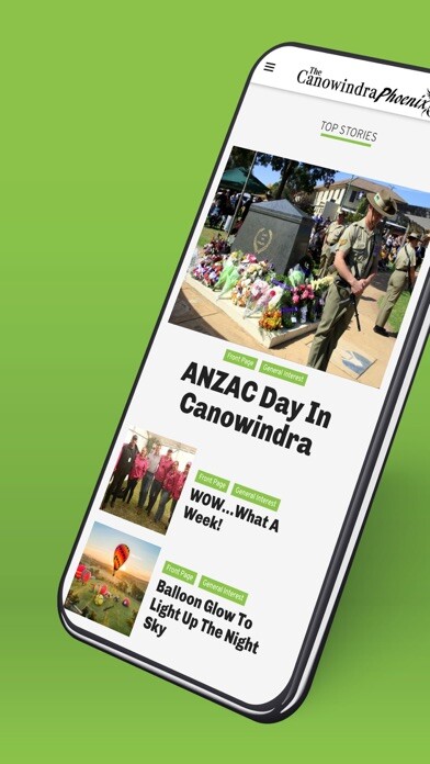 Emulate iPhone app The Canowindra Phoenix using MyAndroid