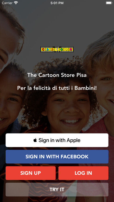 Emulate iPhone app The Cartoon Store Pisa using MyAndroid Emulate iPhone app The Cartoon Store Pisa using MyAndroid