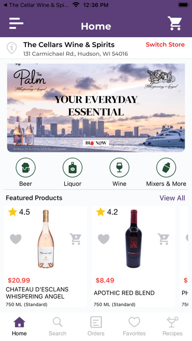 Emulate iPhone app The Cellars Wine & Spirits using MyAndroid Emulate iPhone app The Cellars Wine & Spirits using MyAndroid
