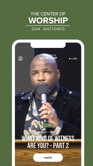 Emulate iPhone app The Center of Worship using MyAndroid