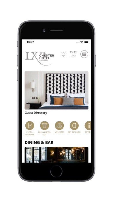 Emulate iPhone app The Chester Hotel using MyAndroid