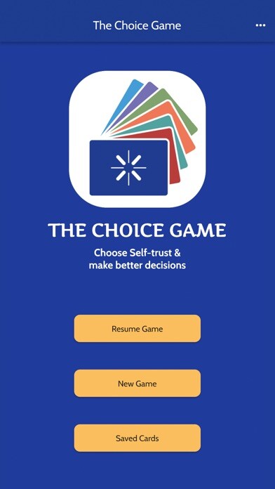 Emulate iPhone app The Choice Game using MyAndroid