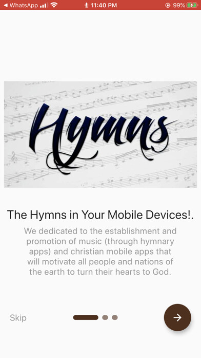 Emulate iPhone app The Christian Hymn Book using MyAndroid Emulate iPhone app The Christian Hymn Book using MyAndroid