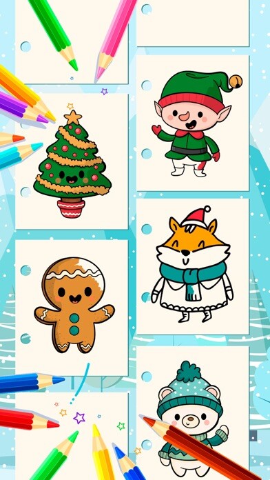Emulate iPhone app The Christmas coloring book using MyAndroid Emulate iPhone app The Christmas coloring book using MyAndroid