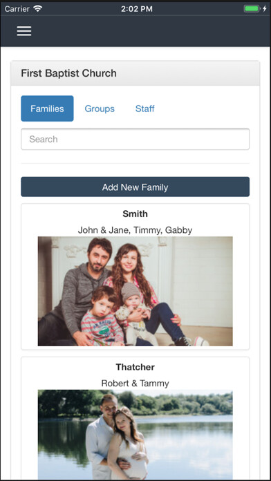 Emulate iPhone app The Church Connectory using MyAndroid